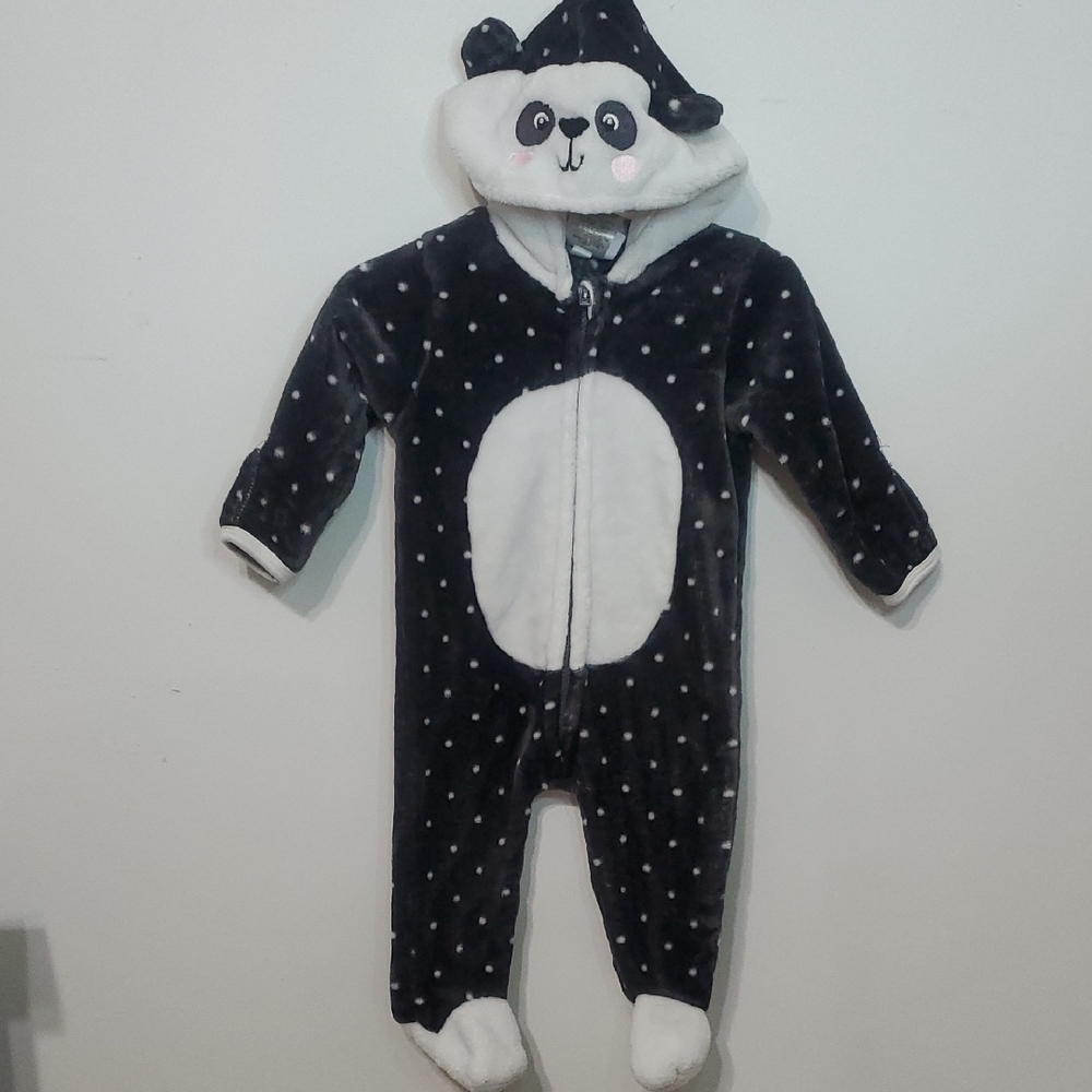 Penelope Mack Black and White Panda Footies